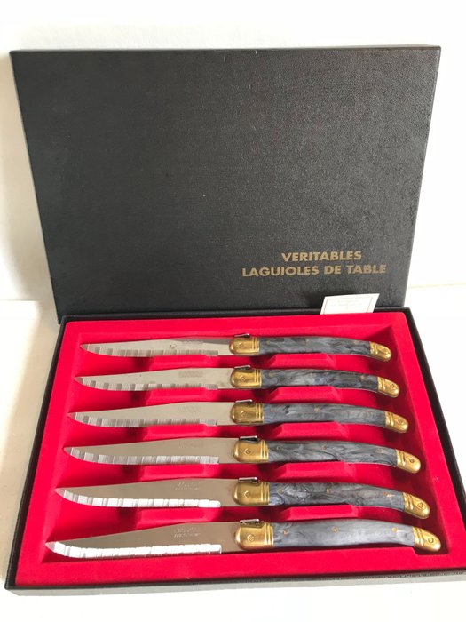 Case of 6 Genuine Laguiole table knives