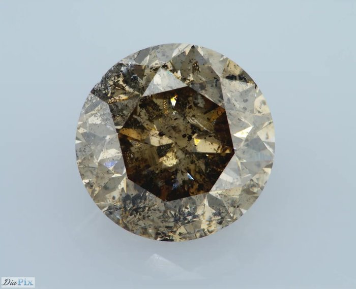 6.01 Carat Fancy Brown SI3 Round Brilliant Natural Diamond - Very Low Reserve !