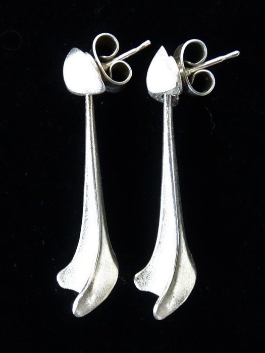 Lapponia (Zoltan Popovits) - Silver earrings, - - Catawiki