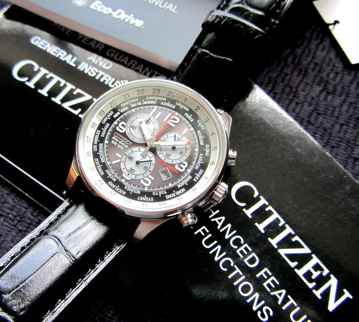 Citizen - Eco Drive World Time Chronograph  - AT0361-06E cal. H500 - Masculin - 2011-prezent