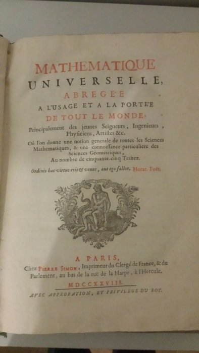 Louis-Bertrand Castel - Mathématique universelle - 1758 - Catawiki