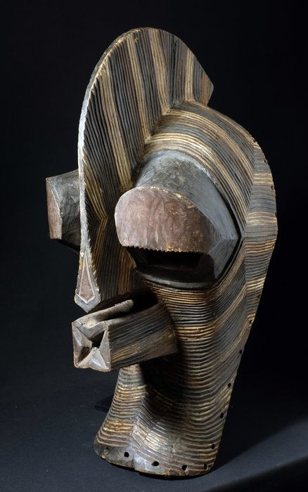 Large Kifwebe mask - SONGYE - Democratic Republic of the Congo