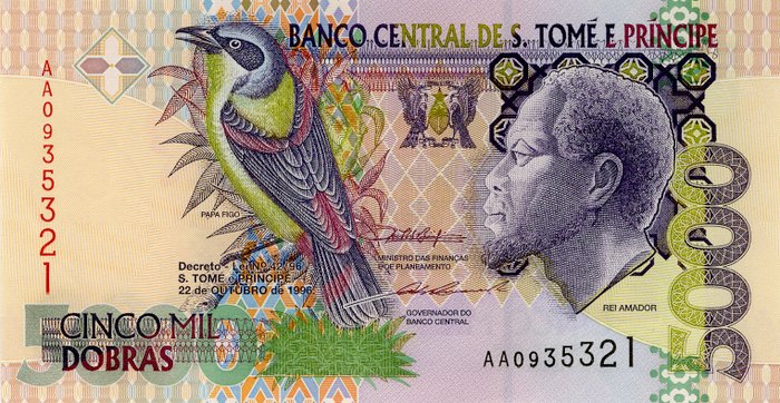 Saint Thomas And Prince UNC 50.000 Dobras 1996 Pick- 68a