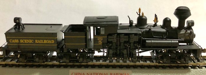 Bachmann H0 - 81906 - Locomotora de vapor - 3 truck 80-ton Shay - Cass Scenic Railroad