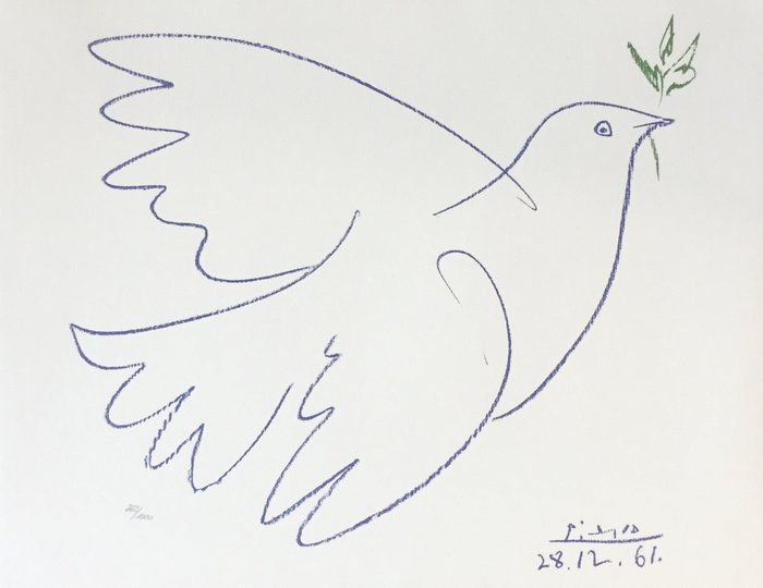 Pablo Picasso  - La colombe de la paix ( 1961)