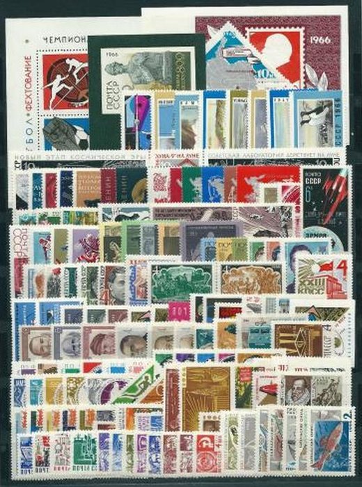 Unione Sovietica 1966/1967 - Collezione di francobolli