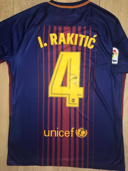 Ivan Rakitic Signed Barcelona Shirt 