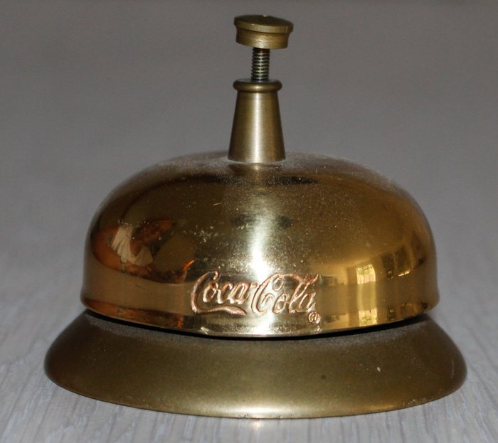 Brass hotel bell - Coca-Cola
