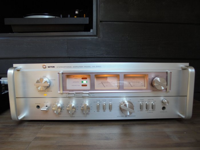 Rare SETTON AS-3300. Amplificateur Audiophile Intégré. Top Qualité ! Pour Les Amoureux Du Beau Vintage ! Révisé et testé.
