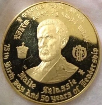 Ethiopia - 50 Dollars EE1958 (1966) Haile Selassie - Gold