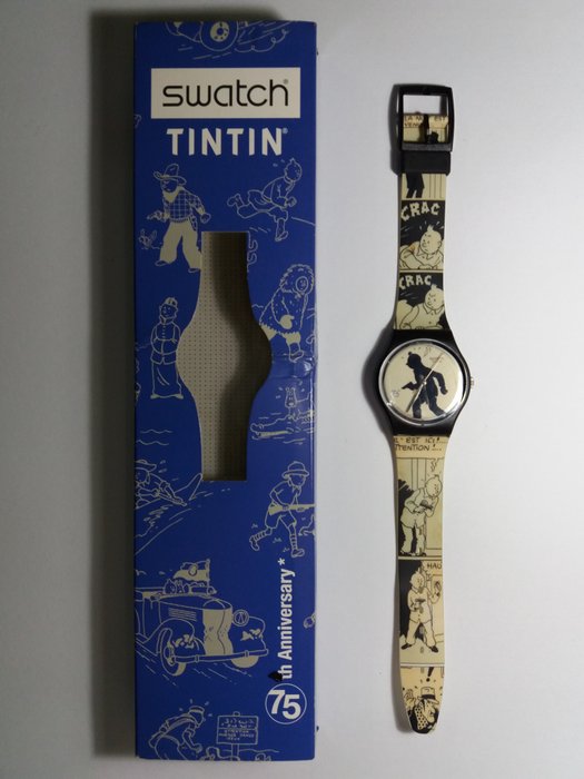 Tintin GZ187 - Swatch Tintin - 75th anniversary - (2004)