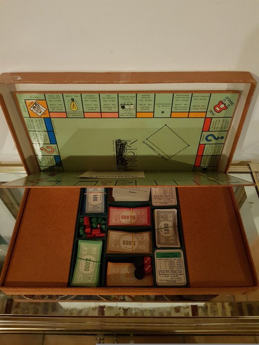 Old Board Games - Monopoly - Paris - France, circa 1950