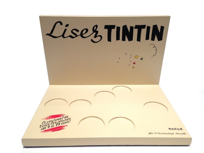Tintin - Socle présentoir pour figurines "Lisez Tintin" - sans figurines - (2017)