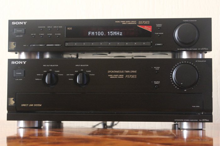 Sony Amplifier F570ES and Tuner S570ES