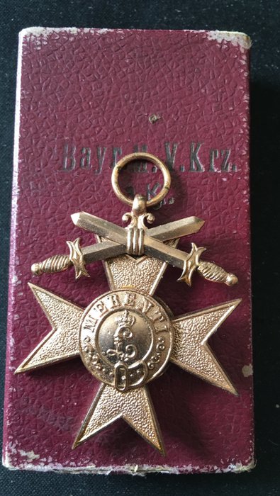 Order of merit of Bavaria 1866 Merenti original with case.