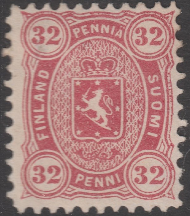 Finlandia 1875 - Sello de armas - Michel 18 A y