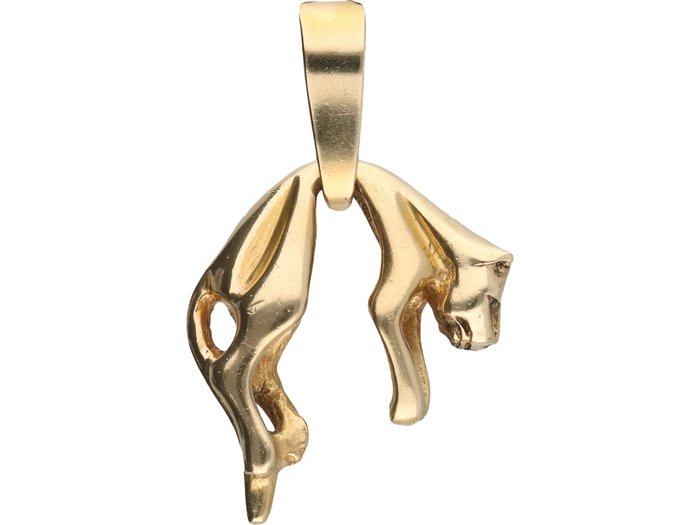 14 kt Yellow gold pendant in the shape 
