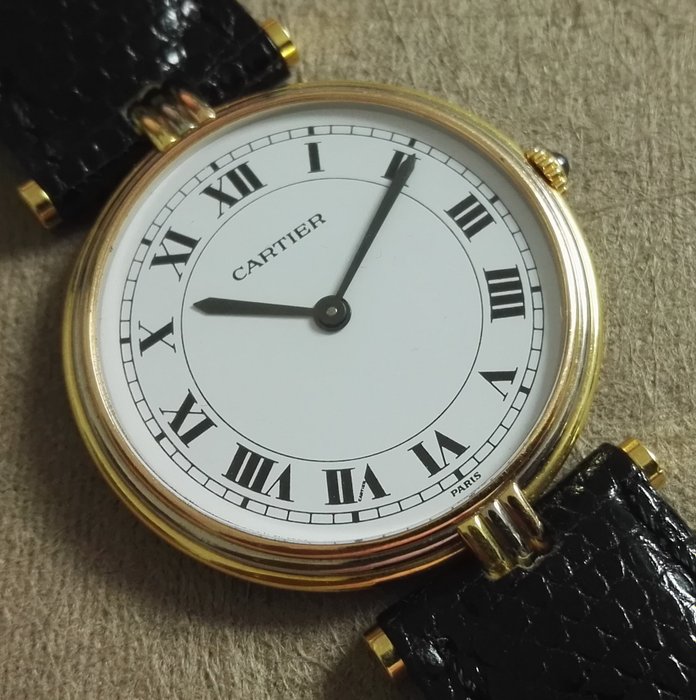 cartier vendome gold watch
