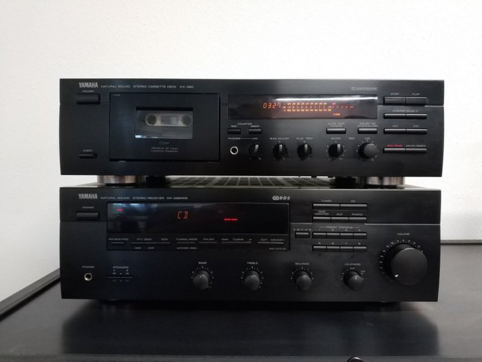 Yamaha RX-395 RDS + Yamaha KX-390 Cassette Deck