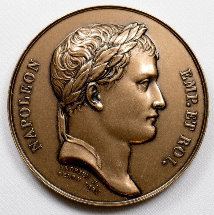 法國 - Médaille 'Napoléon I - Confédération du Rhin' 1806 par Andrieu - Bronze