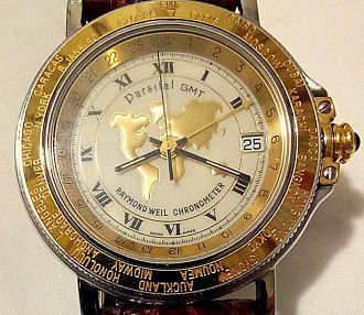 Raymond Weil - Parsifal GMT Chronometer  Worldtimer - 2989 - Herren - 2000-2010