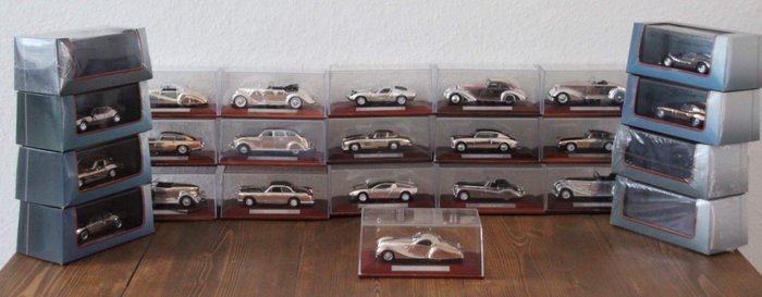 Atlas -Silver Cars Collection - Scale 1/43 - Lot with 24 models