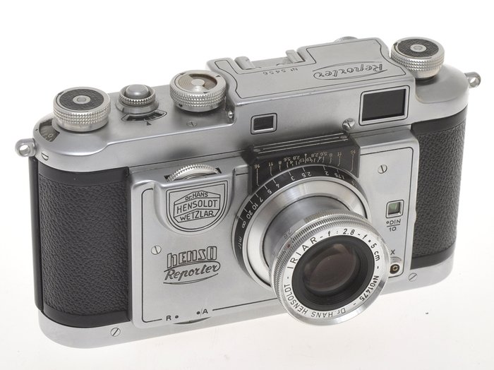 Henso (ISO) Reporter with 50/2.8 Iriar rare italian 35mm rangefinder Leica copy