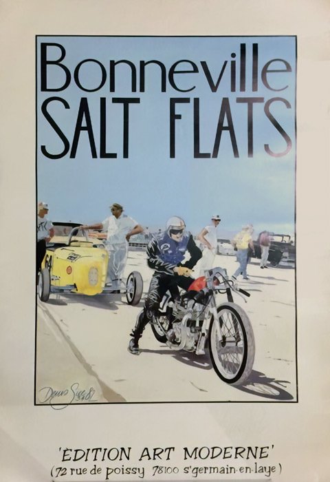 Denis Sire - Bonneville Salt Flats (signed) - 1982