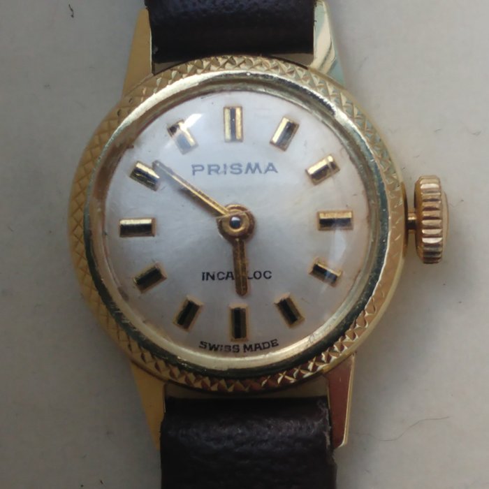 Prisma - 14 karaat goud incabloc Swiss made - GEEN RESERVE PRIJS - Dame - 1960-1969