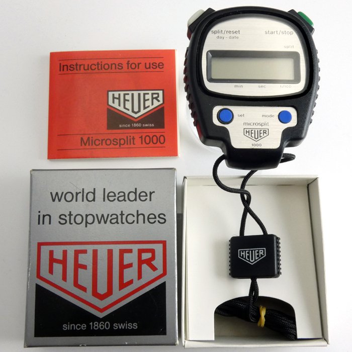 Heuer - Digital stopwatch - Microsplit 1000 - NO RESERVE PRICE - Unisex - 1980-1989
