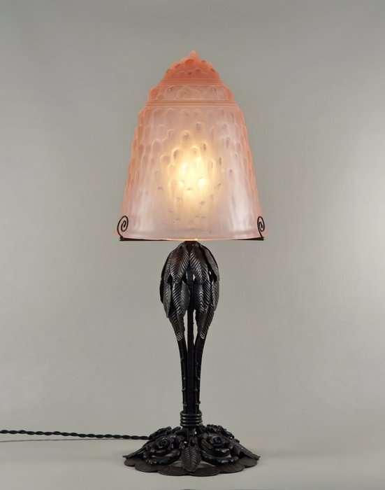 Muller Frères Large French Art Deco Lamp Catawiki 