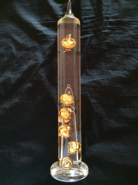 Galilean Thermometer - Gorgeous artefact. Ziel Gold Edition