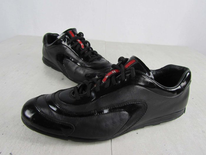 Prada Capriana Black Leather Sneakers Catawiki