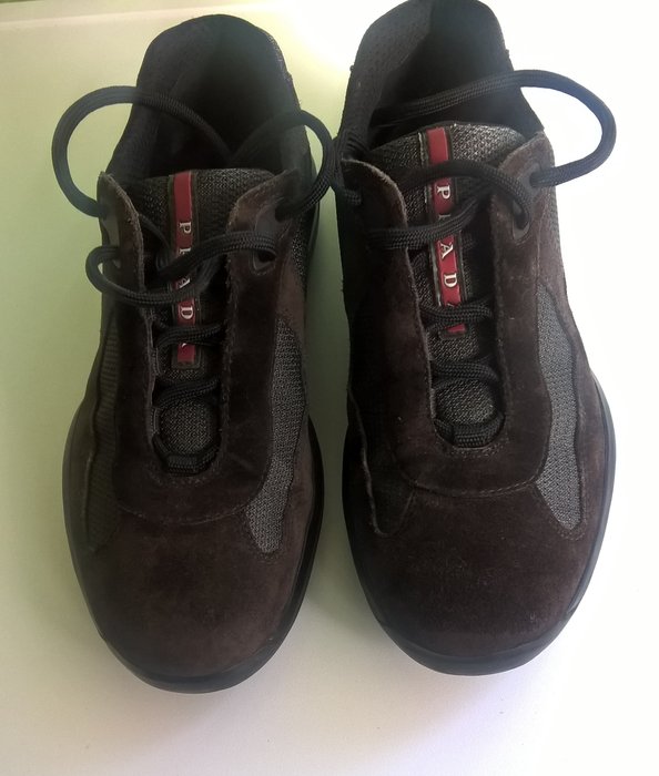 brown prada sneakers