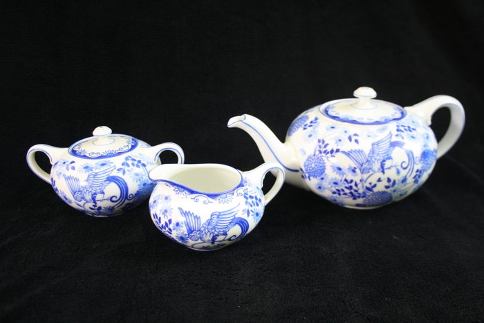 Rosenthal - 5-piece porcelain tea service Else Blaue Stunde (1928)
