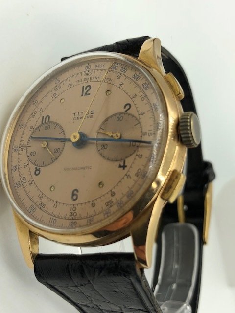 Titus - Geneve-Chronograph (0.750) 18K Gold - L148 - Heren - 1950-1959