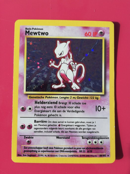 1st edition Mewtwo Pokémon card Holo