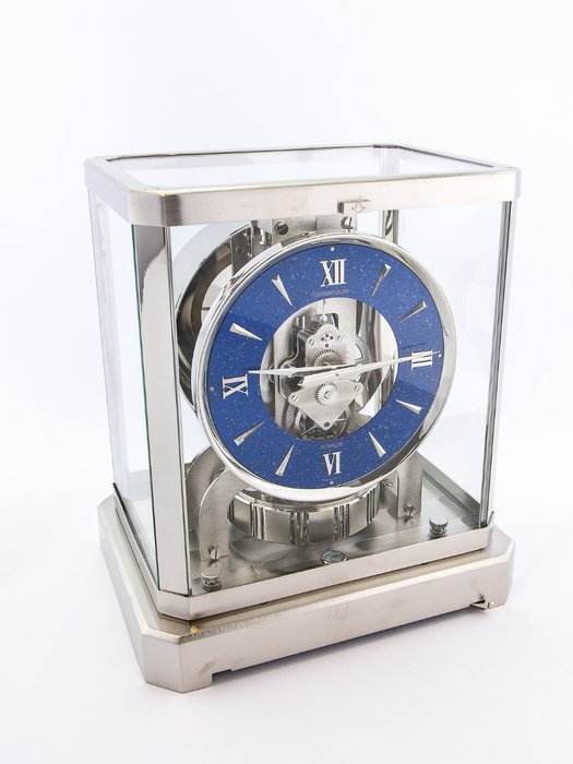 Jaeger LeCoultre Atmos VIII lapis lazuli table clock, 1970s
