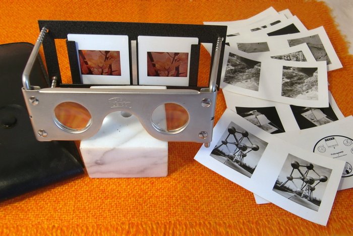Carl Zeiss, Aerotopo stereoscope - Pocket stereoscope with accessories, complete. As new! Shipment free!