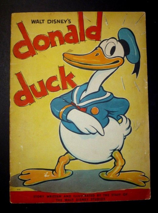 Donald Duck - Donald Duck 1 - Pehmeäkantinen - Ensipainos - (1935)
