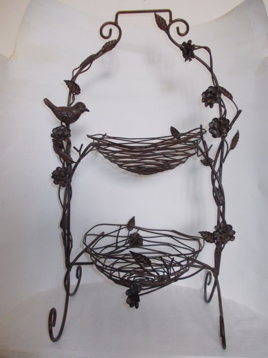 A Very Nice Etagere Made Of Forged And Browned Iron In The Catawiki