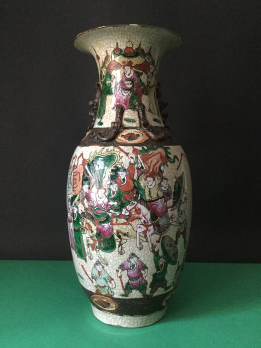 Grand vase en porcelaine craquelée de Nankin 45cm - Chine - vers 1890/1900