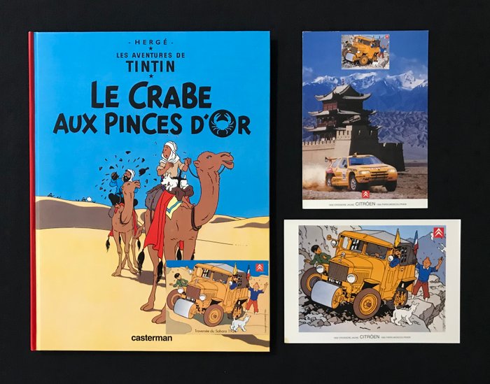 Le Crabe Aux Pinces D'or-Poster Herge-Les Aventures de Tintin 