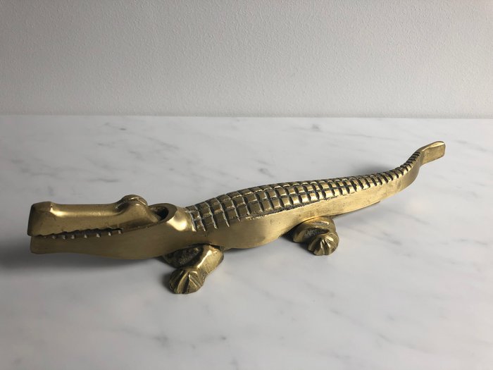 Manufacturer unknown - brass nutcracker in the shape of a crocodile