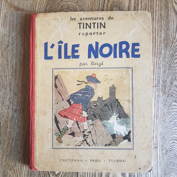 Tintin - L'ile noire A5 - 精裝 - 再版 - (1938)