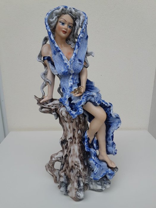 Roceram Seasons -  Figurine of a semi-nude woman - 39cm