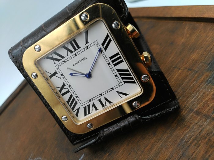 cartier santos alarm clock