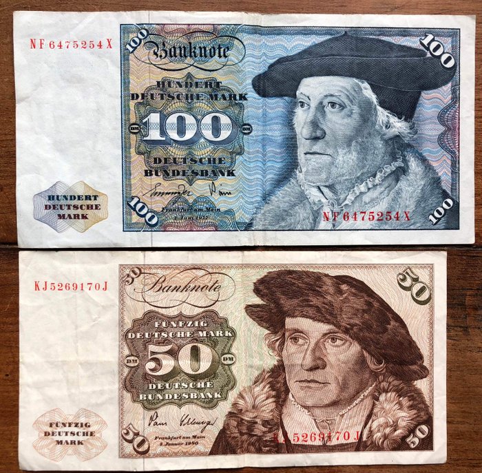 Germany - 50 et 100  Deutsche Mark 1977- 1980 - encore échangeable