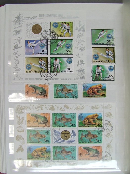 Corée du Nord  - 1990 - 2002 collection presque complète donc rarement offert autant de beaux motifs dans leur