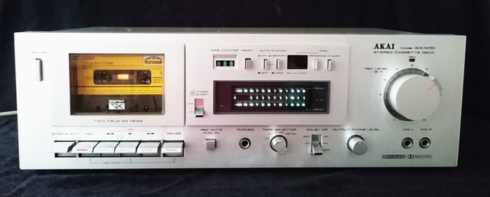 OEM Akai GX-M10 Stereo Cassette Deck Juego de Botones Acabado En Plata = = Japón 